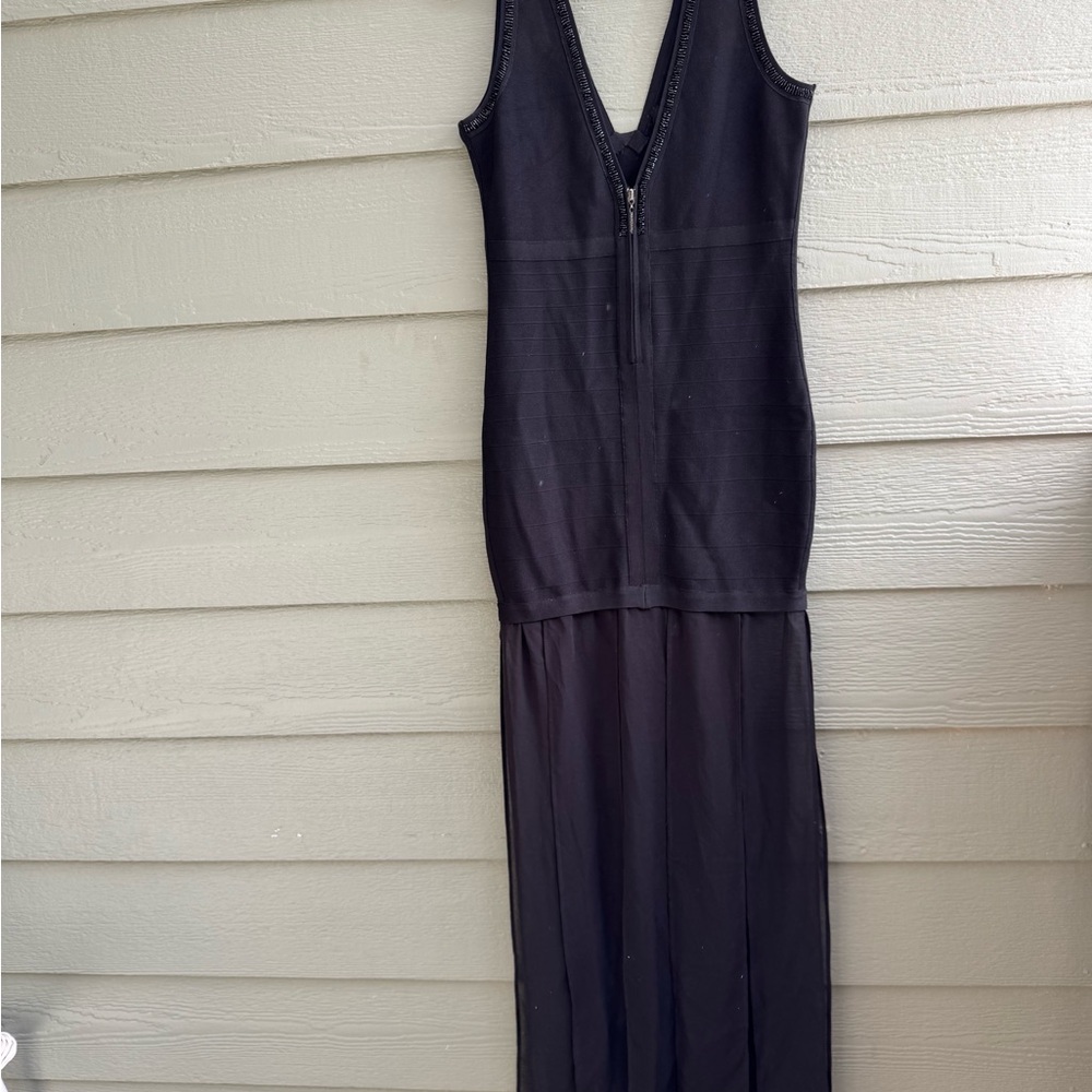 Marciano Black Textured Dress